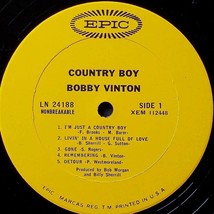 Bobby Vinton - Country Boy [12" Vinyl LP 33 rpm on Epic LN 24188] 1966 image 2