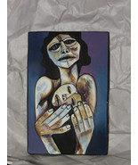 OSWALDO GUAYASAMIN La Ternura Vintage Modern Art Pottery Wall Sculpture - $143.55