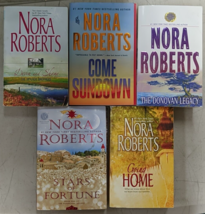 Nora Roberts Trade Paperback Lot Come Sundown Stars of Fortune Going Hom... - £15.56 GBP