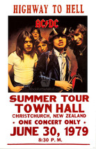 ACDC 1979 CONCERT POSTER 11x17 HIGHWAY TO HELL TOUR BON SCOTT ANGUS YOUN... - £8.93 GBP