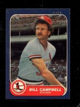 1986 Fleer #28 Bill Campbell Nmmt Cardinals *X88415 - £0.99 GBP