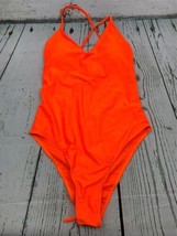 Womens Halter One Piece Swimsuit Lace Up Strappy Monokini Swimwear Low B... - £25.33 GBP