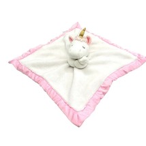 Carters Kids Preferred Unicorn White with Pink Trim Lovey Plush Security Blanket - £12.44 GBP