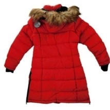 Canada Weather Gear Girls&#39; Red Faux Fur Long Puffer Coat - £44.83 GBP