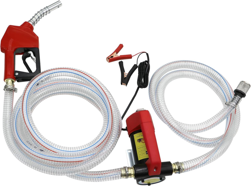 12V Fuel Transfer Pump, 12GPM Diesel Transfer Pump Kit, Self Priming DC ... - $119.48