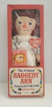 1971 The Original Raggedy Ann Rare Plush Doll Knickerbocker 0001 I Love You - £388.43 GBP