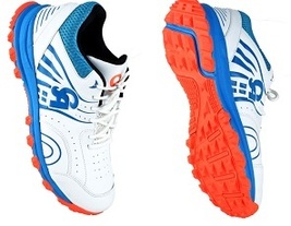 CA 18k Pro Lite High Raise Cricket Shoes Rubber studs White\Blue - $74.99
