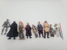 Vintage Lot of 9 Star Wars Phantom Menace Figures w/ Extras - £35.31 GBP