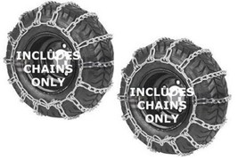 Set Of 2 18x950x8 Snow Blower Tire Chains 2 Link Spacing 18x9.50x8 19x9.50x8  - £30.50 GBP