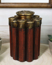 Rustic Western Shotgun 12 Gauge Bullet Shells Decorative Container Box With Lid - $21.99