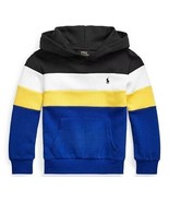 BOY&#39;S POLO PALPH LAUREN DOUBLE KNIT COLORBLOCK HOODIE SWEATSHIRT S/P/CH (8) - $46.56
