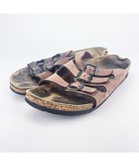 Birkenstock Florida Sandals 39 40 US 8 9 Brown Leather 3 Strap Narrow RE... - $26.39 CAD