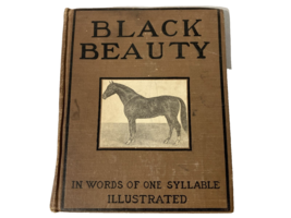 Antique 1905 Edgar Lee BLACK BEAUTY In Words of One Syllable Book Anna Sewell - £62.27 GBP