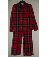 NEW WOMENS VICTORIA&#39;S SECRET RED PLAID LIGHTWEIGHT FLANNEL PAJAMA SET   ... - €40,56 EUR