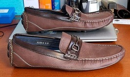 Bruno Homme Men&#39;s Shoes 9.5 Brown Loafers Moccasins Horse Bit Pepe-3. - $35.39