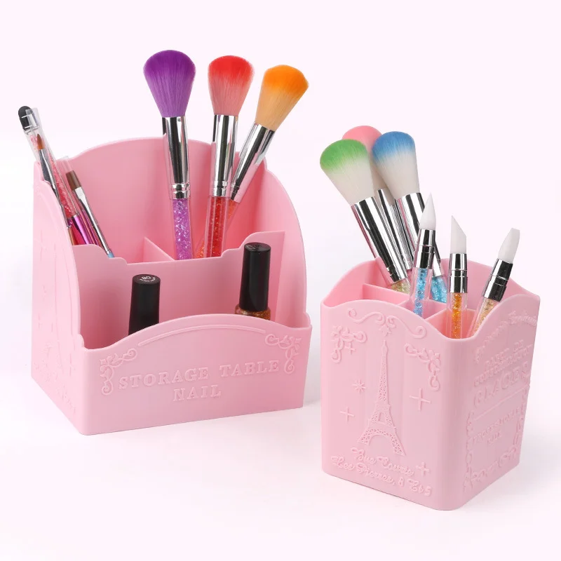 3/4 Cells Nail Tools Storage Box Organizer Dotting Pen Nail Art Polish C... - £10.43 GBP