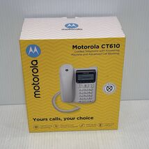 MOTOROLA CT610 CORDED TELEPHONE W/ANSWERING MACHINE &amp; ADVANCED CALL BLOC... - $24.98