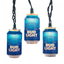 Bud Light Beer Can String Light Set Blue - £29.52 GBP