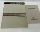 1999 Lexus ES300 Owners Manual Handbook Set OEM K02B06031 - £32.36 GBP