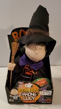 Snoopy Peanuts LUCY VAN PELT as witch Halloween musical figure doll Gemmy - £22.02 GBP