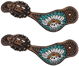 Horse Western Riding Cowboy Boots Leather Spur Straps Tack  74141 - $492.06 MXN