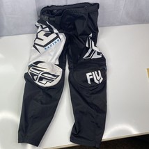 FLY Racing F-16 Boy’s Motocross Padded Pants Size 28 White Black EUC - $19.39