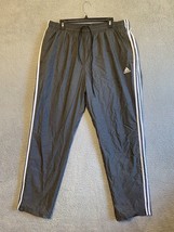 Adidas Essential Men&#39;s Tricot Zip Pants - Gray - Size 2XLT - £15.48 GBP