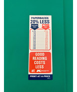 Kmart advertising good reading cost less paperback price list bookmark - $27.15 CAD