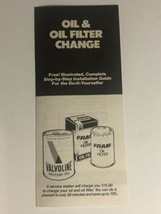 Auto Shack vintage Brochure how to Oil Filter br2 - £3.85 GBP