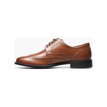 Nunn Bush Nelson Wingtip Oxford Dress Shoes Leather Cognac 84525-221 image 4