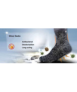 3pr./set Men&#39;s Silver Fiber Antibacterial Deodorizing Casual Dress Socks. ! - $74.08 CAD