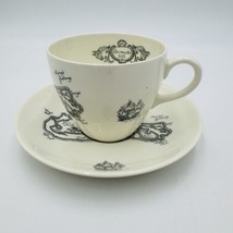 Wedgwood Bermuda Teacup &amp; Saucer Made for A.S. Cooper &amp; Sons Porcelain Vintage - £35.84 GBP