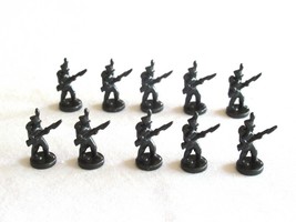 10x Risk 40th Anniversary Edition Board Game Metal Soldier Infantry Blac... - $302.96 MXN