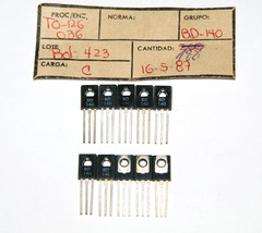 BD139+BD140 made in EU Audio Transistors NPN+PNP 80V 1A TO126 HFE 40, 20pcs - £5.92 GBP