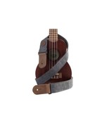 Kala Sonoma Coast Deluxe Ukulele Cloth Strap, Charcoal - $24.99