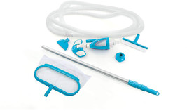 Pool Cleaning Maintenance Set Above Ground Swimming Pools Vacuum Cleaner Kit Net - £64.38 GBP