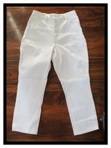 Express Curvy Mom Jeans White Button Up Front Size 6 - $19.79