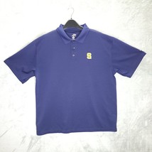 Pro Player Mens Solid Blue Short Sleeve Polo Short Sleeve Size L - £15.78 GBP