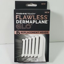 Finishing Touch Flawless Dermaplane Glo 6 Replacement Heads New In Package - £7.12 GBP