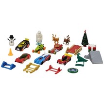 Hot Wheels Advent Calendar 6 Cars &amp; 14 Accessories - Mattel - $11.30