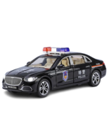 New 1/32 Scale Alloy Car Model Metal Diecasts S680 Police Car Model Black - $24.99