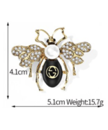GG Honey Bee Brooch Vintage Look Celebrity Broach Gold Silver Plated Pin... - £20.29 GBP