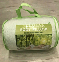 Shredded Bamboo Memory Foam Hypoallergenic BODY Pillow,Removable Cover w/ Zipper - £79.89 GBP