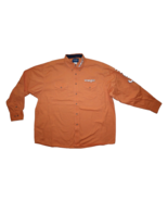 Wrangler Western Shirt Mens XXL Orange Spellout Embroidered Button Down ... - $707.15 MXN
