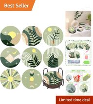 Beginner-Friendly Diamond Coaster Painting Set - 8 Elegant Designs Included - $31.63