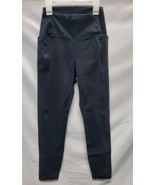 CRZ Yoga Small (4-6 ) Sport Leggings Black With Side Pockets 25&quot; - $27.55 CAD