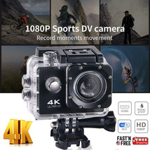Wifi 1080P 4K Ultra Hd Sport Action Camera Dvr Dv Waterproof Camcorder Black - £39.25 GBP
