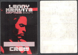 Lenny Kravitz Cloth OTTO Crew Pass from the 2004 Baptism Tour, nice memorabilia. - £4.69 GBP