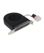 Power Up! PCI Slot Case Cooler Exhauster - PCI, 90mm Case Fan, Black - $8.87 CAD