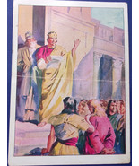 Vintage Primary Lesson Picture  Card Jehoshaphat A Life Of Obedience 1939  - $8.12 CAD
